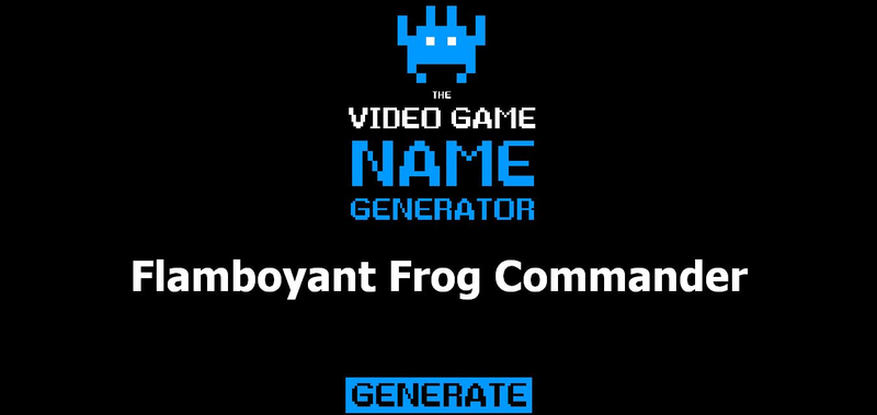 Illustration for article titled Video Game Name Generator